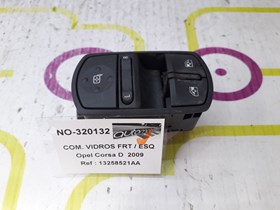 Comando de Vidros Frt / Esq  Opel Corsa D   Cv de 2009 - Ref OEM : 13258521AA